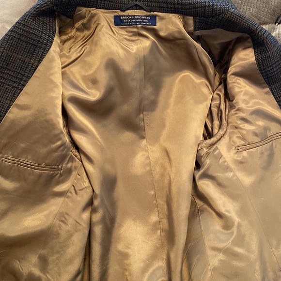 Brooks Brothers Regent Fit Wool Herringbone Sport Coat - Picture 7 of 8